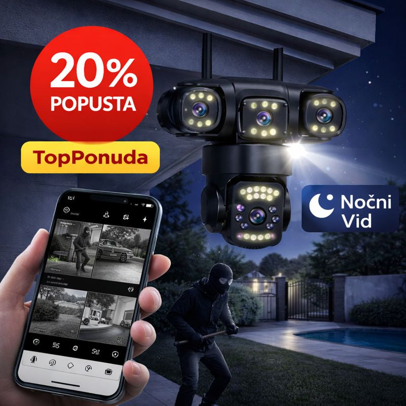 V380 Trostruka Sigurnosna Kamera – Maksimalna Zaštita Vašeg Doma